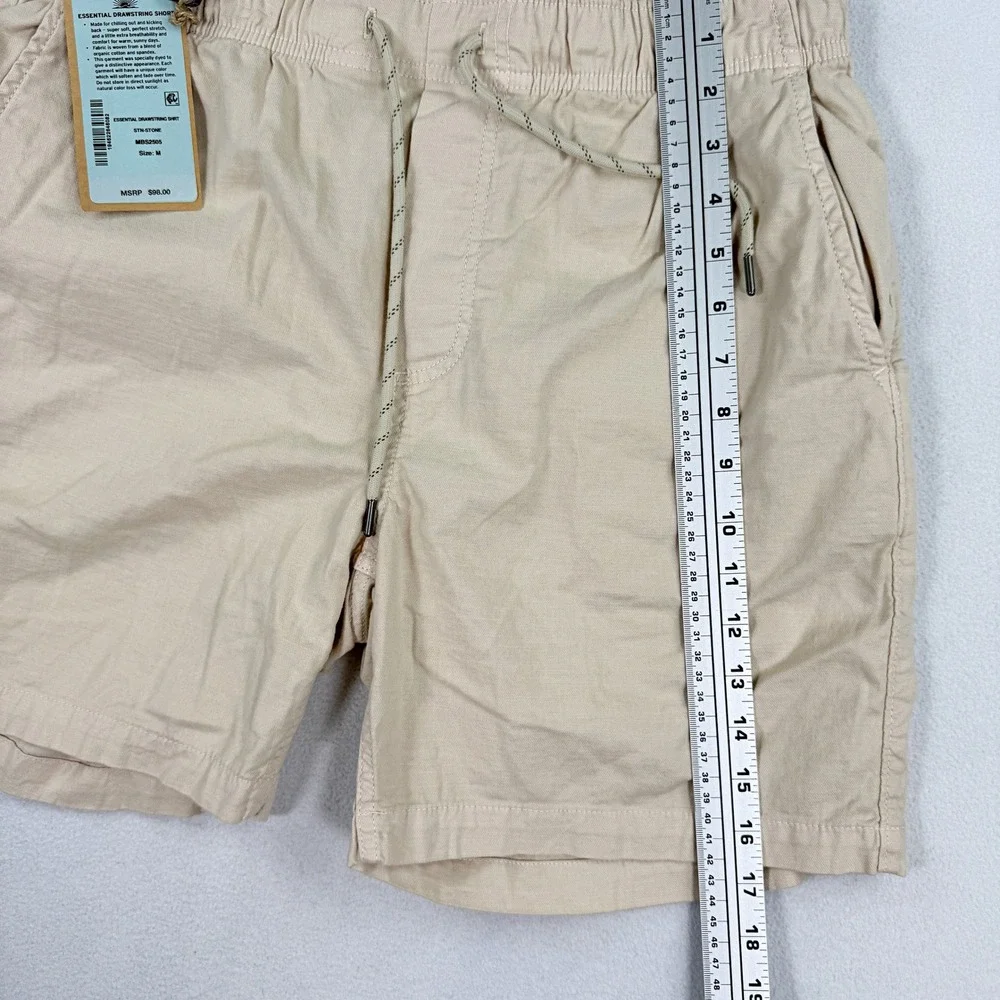 Faherty Mens Essential Drawstring Shorts 'Stone' / Size M / NEW